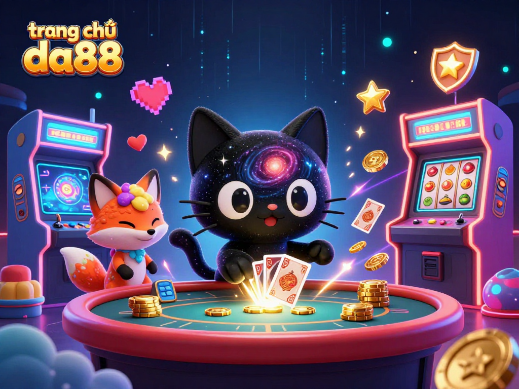 Activate winning strategies on trang chủ da88 with captivating cosmic casino illustration.