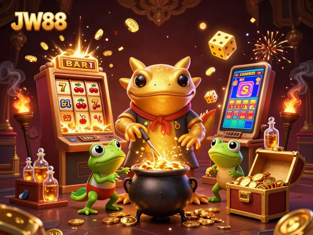 Play thrilling games at JW88 online casino with vibrant characters and dynamic action-packed elements.