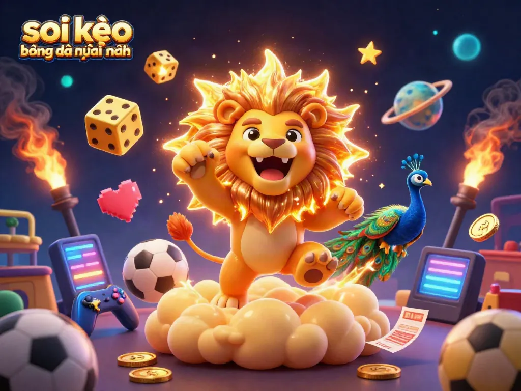 Engage in strategies with soi kèo bóng đá mới nhất during exciting sports betting events featuring vibrant characters.