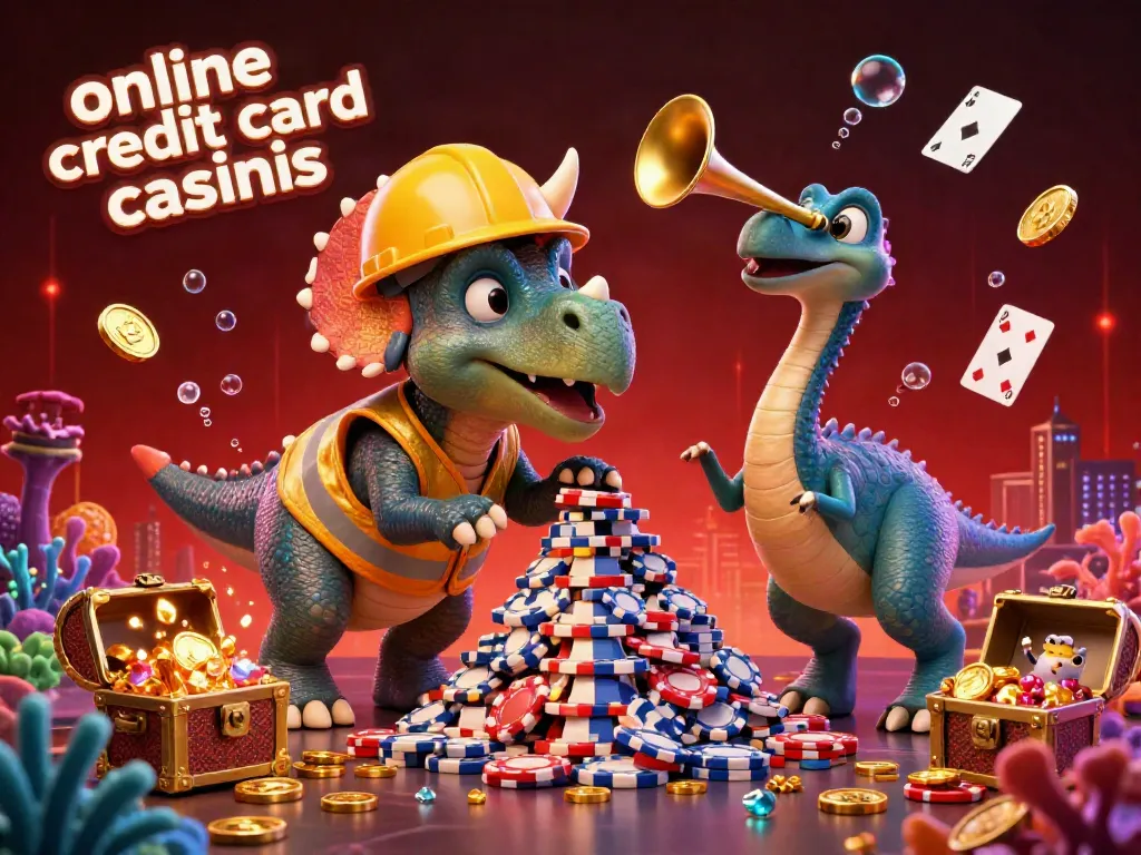 Engage with online credit card casinos in a festive 3D celebration of gaming and vibrant visuals.