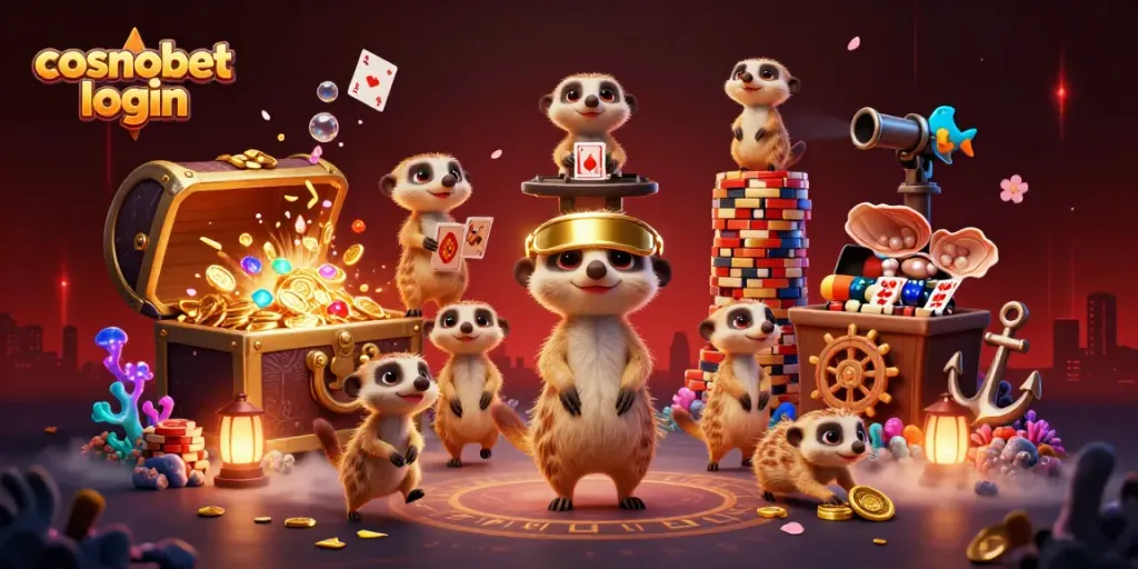 Experience the thrill of cosmobet login in a vibrant casino world with meerkats and treasures.