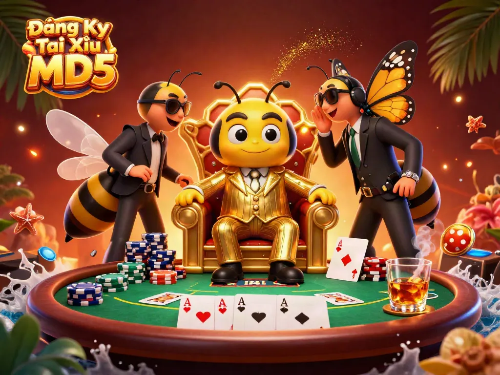 Join the excitement with Đăng Ký Tài Xỉu MD5, featuring a vibrant casino scene