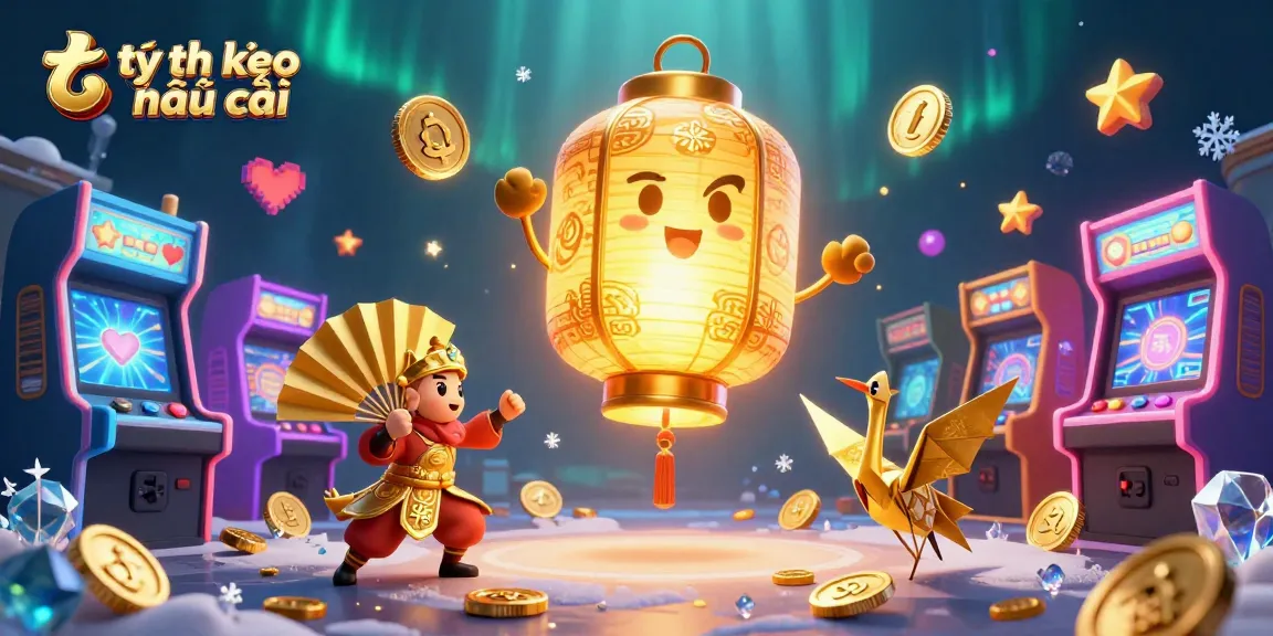 Experience the latest tỷ lệ kèo nhà cái with a dazzling 3D casino illustration showcasing vibrant game elements.