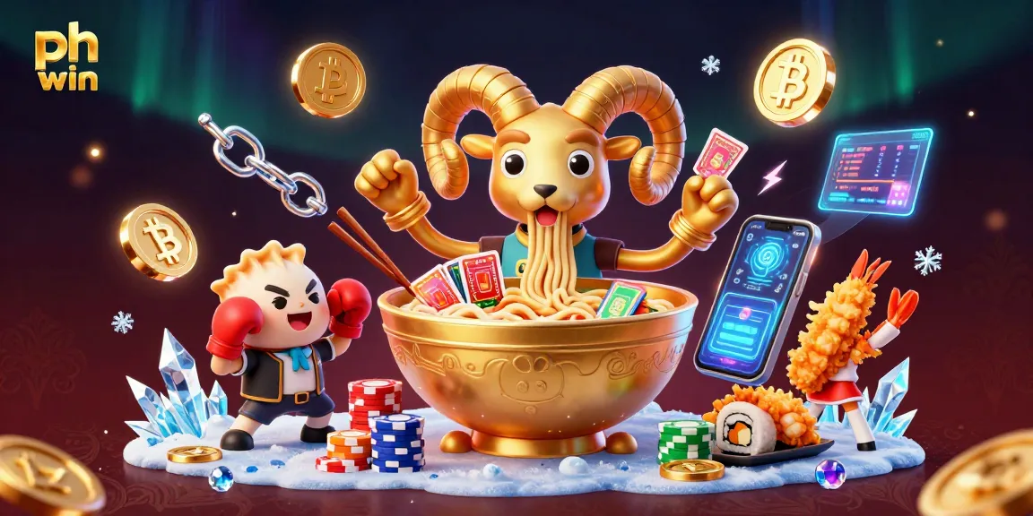 Experience ph win with our vibrant 3D casino illustration featuring unique characters and crypto-themed elements.