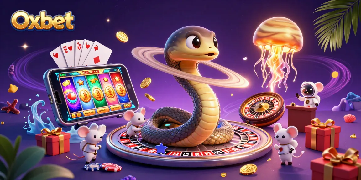 Engage with Oxbet's exciting gameplay amidst a cosmic casino adventure.