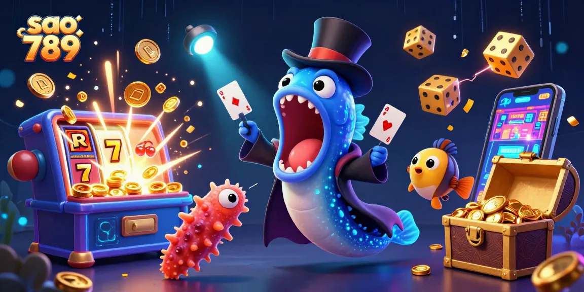 Spark dazzling luck and win big with sao 789 at this vibrant slot jackpot extravaganza illustration!