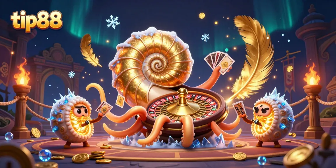 Engage in thrilling betting adventures with tip88, featuring an ancient nautilus roulette wheel.