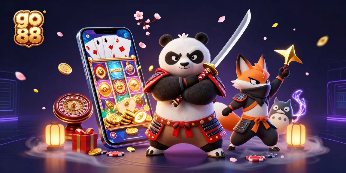 Experience thrilling slots and games at Go 88 with samurai panda, ninja fox, and magical tanuki!