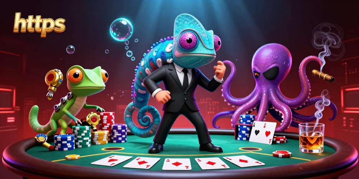 Experience the thrill of gaming at https with intense poker action featuring colorful chips and charismatic characters.
