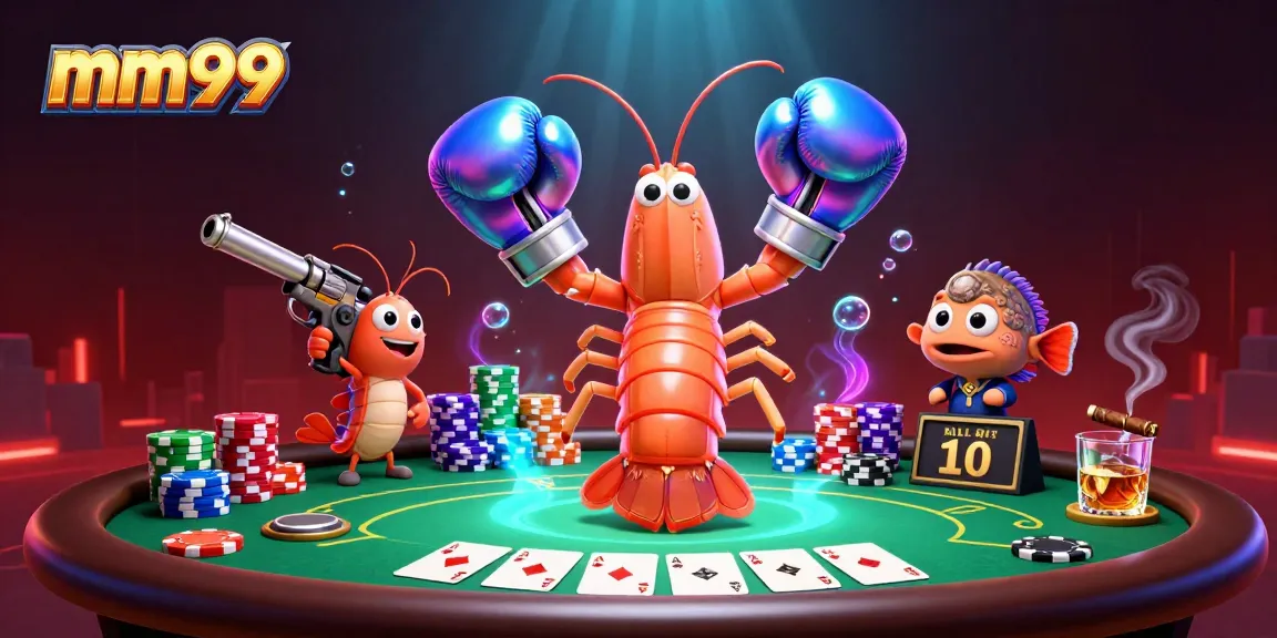Experience the excitement at mm99 with poker characters in action at an online casino