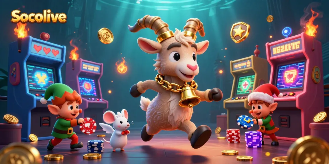 Socolive delivers immersive gaming experiences with lively characters in a festive casino setting.