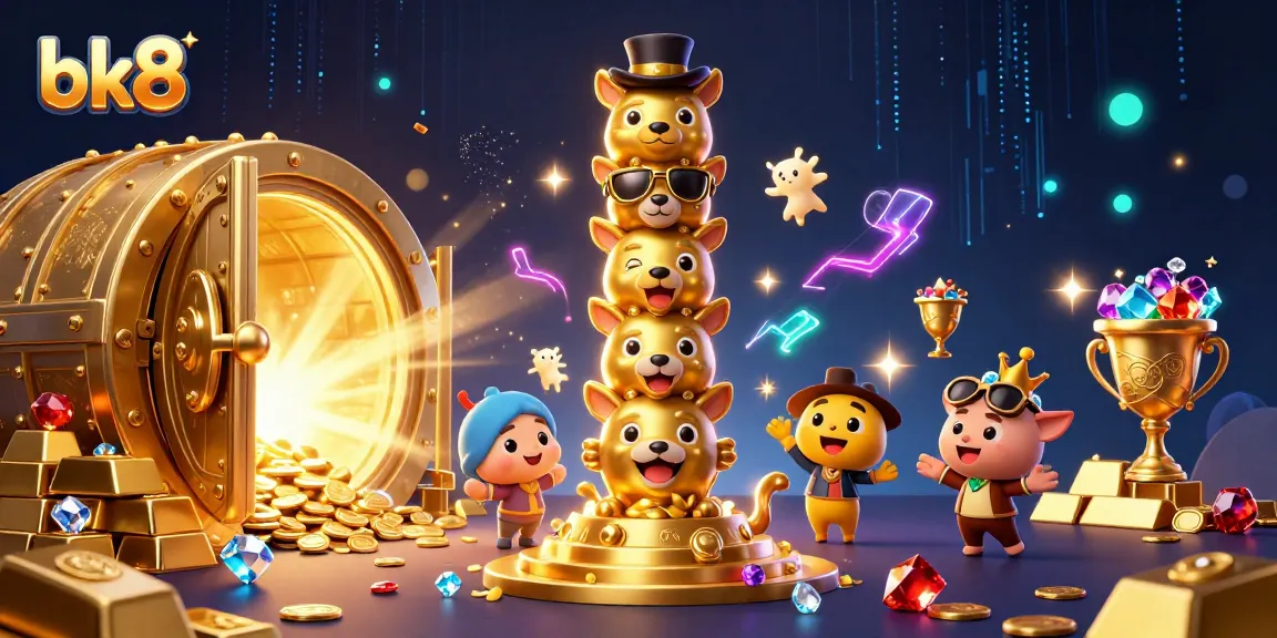 Experience thrilling casino fun with bk8's captivating totem and treasure-rich backdrop.