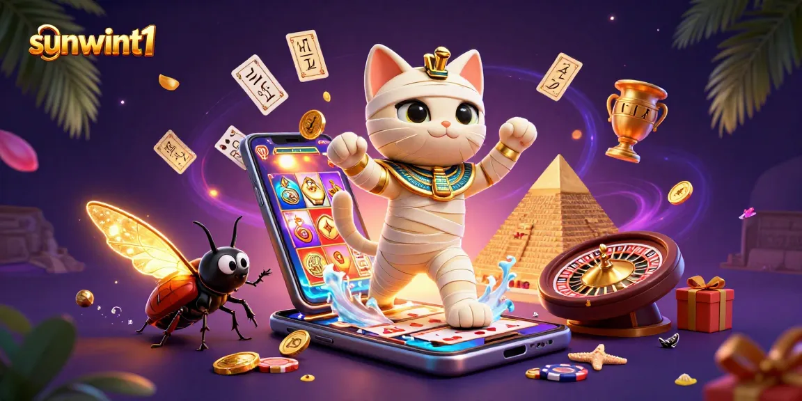 Experience thrilling wins at sunwint1 with a magical 3D casino scene bursting with excitement.